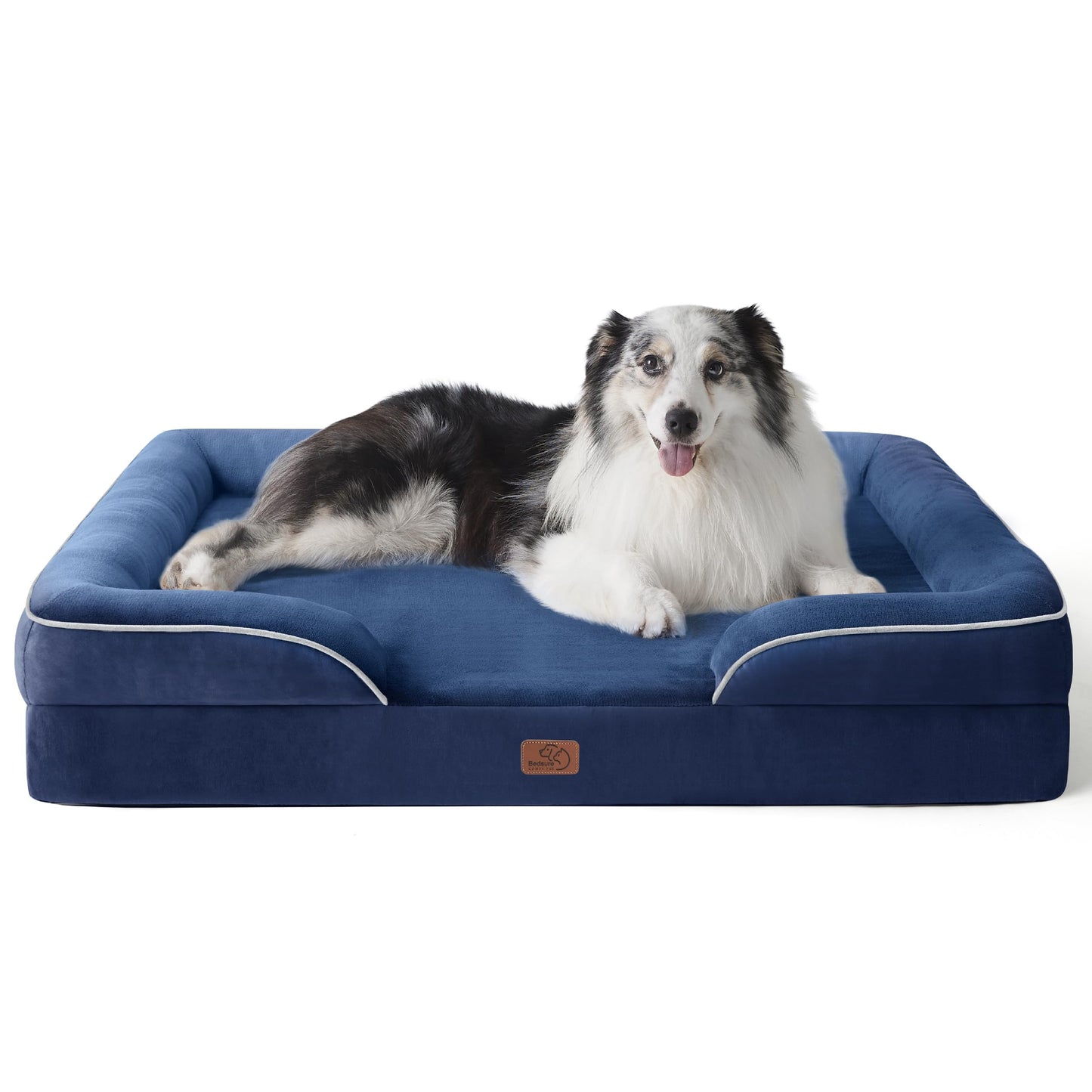 Bedsure Orthopedic Dog Bed Medium Size Dogs - Washable Small Medium Dog Cat Bed Waterproof, Comfort Cats Couch Sofa with Washable Removable Cover, Pets Bed with Nonskid Bottom, Grey, 28"