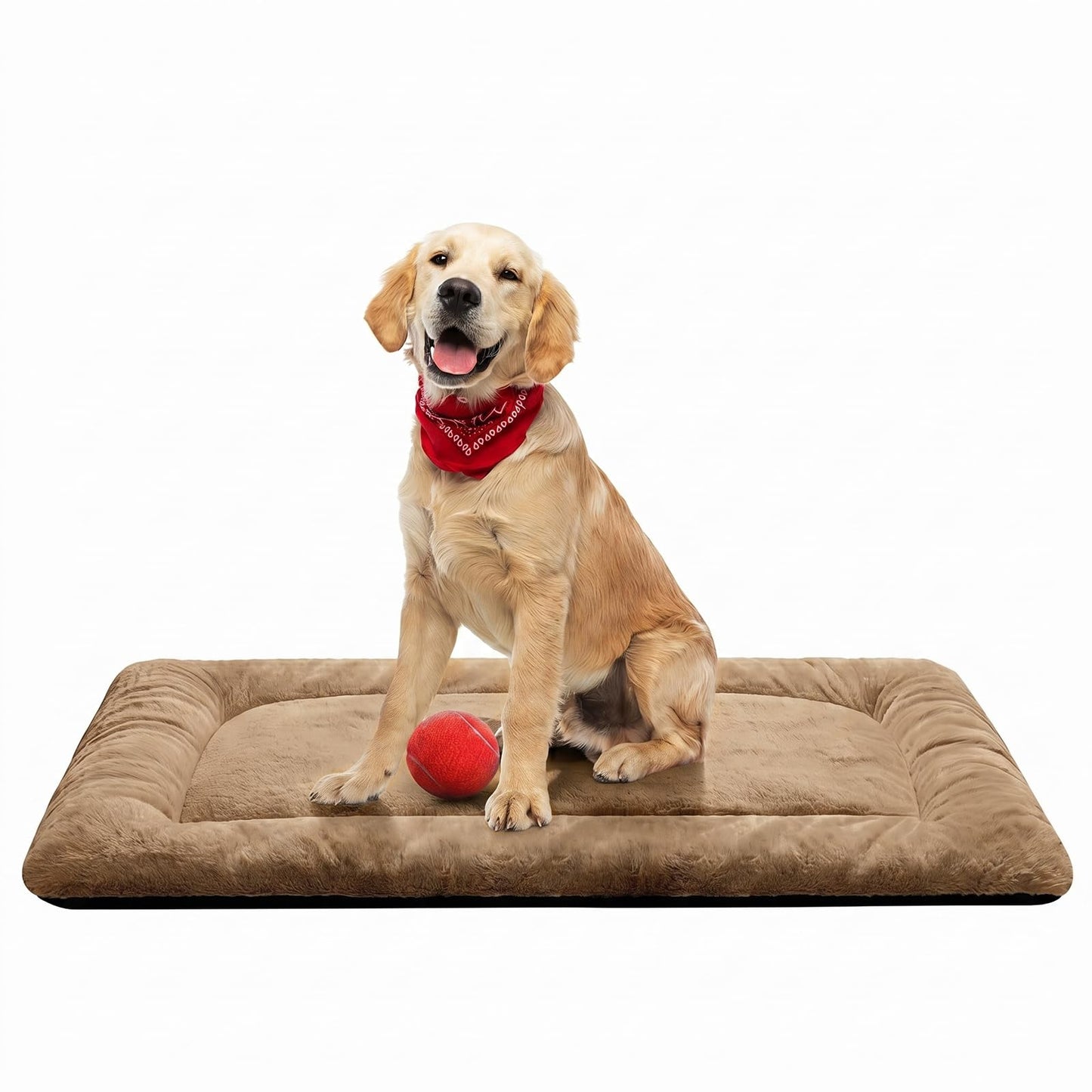 Dog Beds Crate Pad for Medium/Large Dogs Fit Metal,Ultra Soft, Washable & Anti-Slip Kennel Pad for Dogs Cozy Sleeping Mat,Gray 36inch