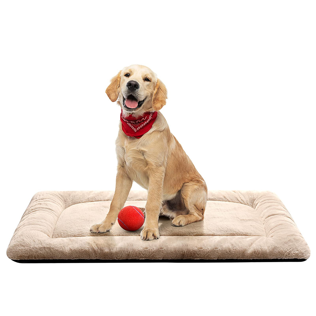 Dog Beds Crate Pad for Medium/Large Dogs Fit Metal,Ultra Soft, Washable & Anti-Slip Kennel Pad for Dogs Cozy Sleeping Mat,Gray 36inch