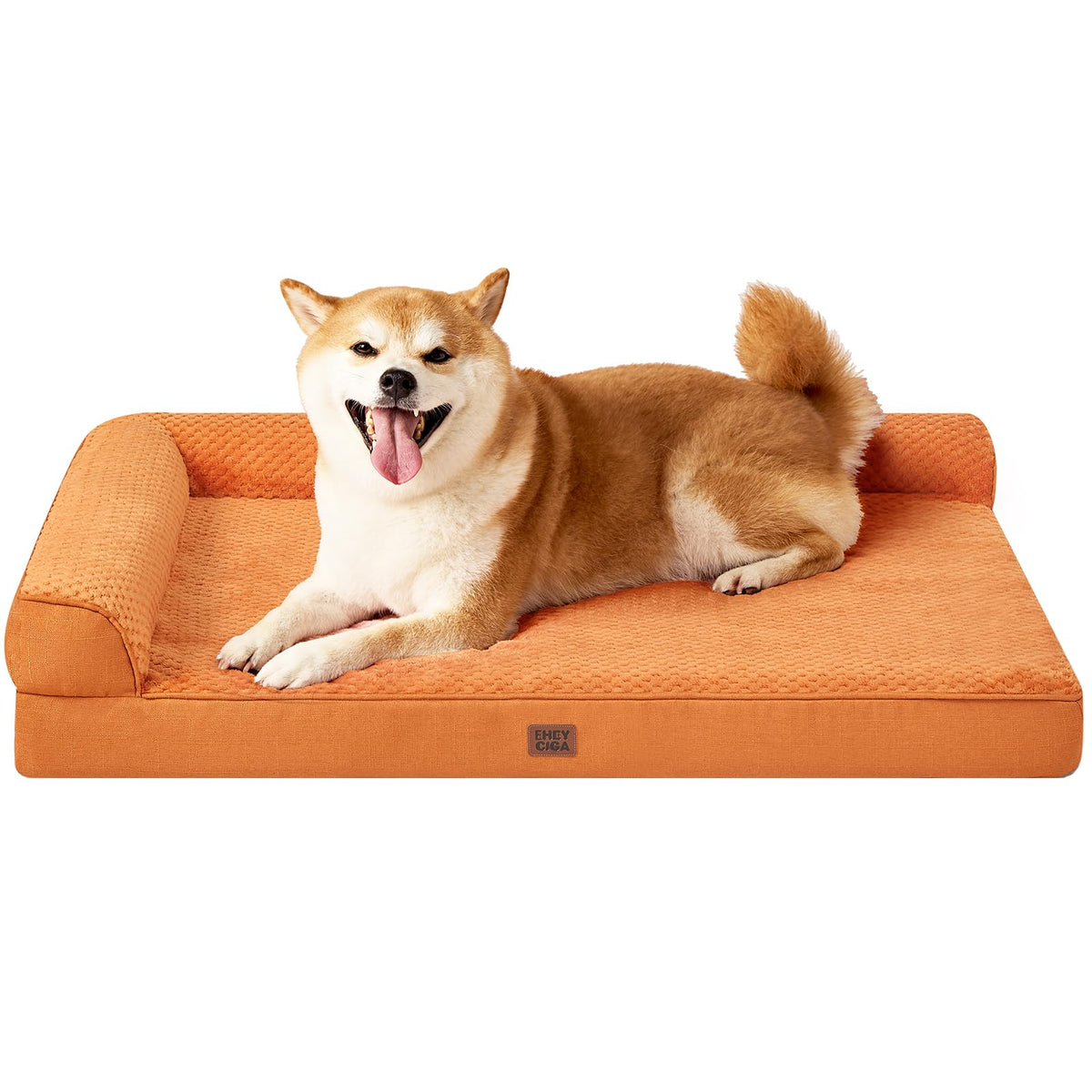 EHEYCIGA Orthopedic Dog Bed Medium Size Dogs, Memory Foam Dog Bed with Washable Removable Cover, Waterproof Pet Sofa Couch for Crate with Nonskid Bottom, 30x20x6, Grey