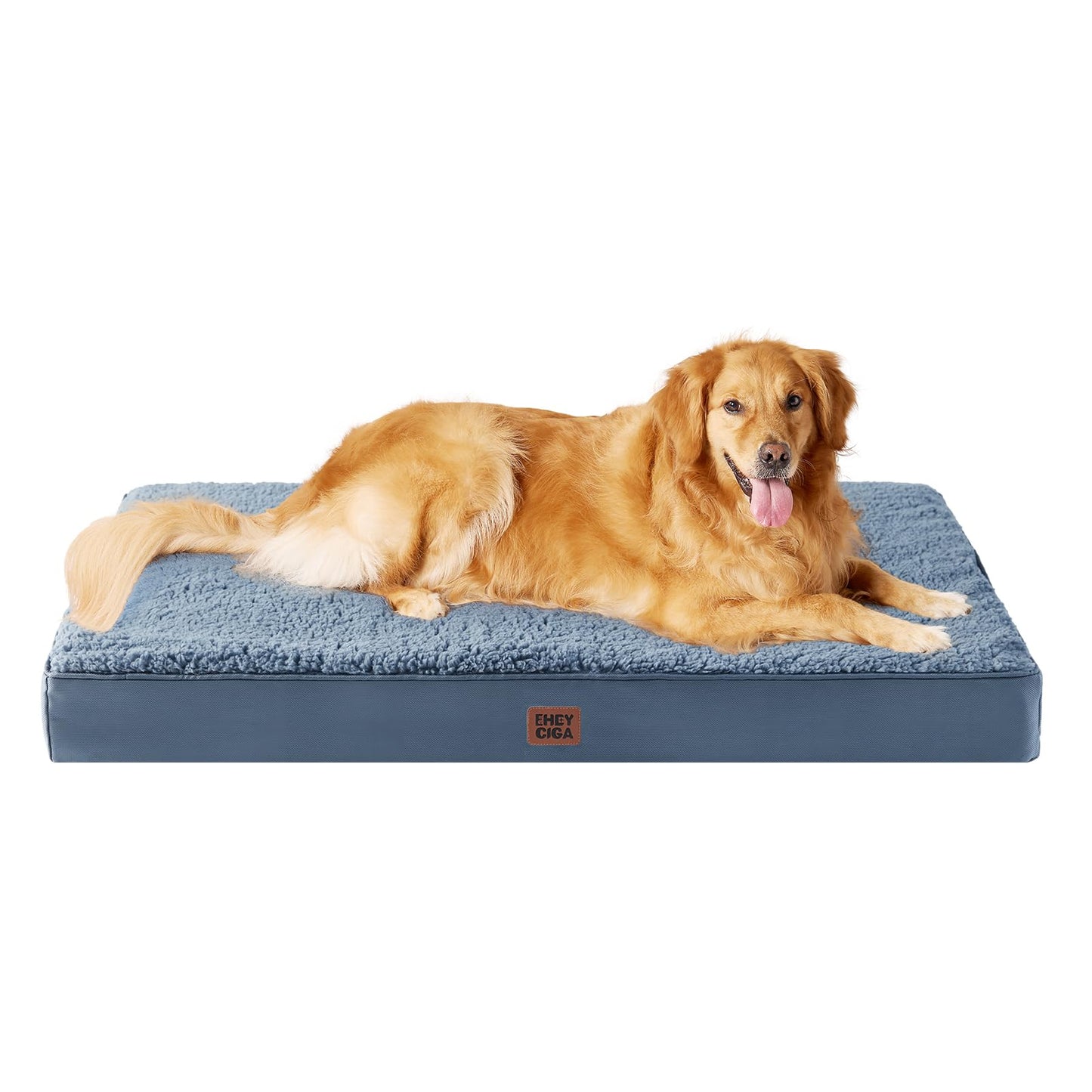 EHEYCIGA Orthopedic XL Dog Beds for Extra Large Dogs with Removable Washable Cover for Crate, Grey, 41x27