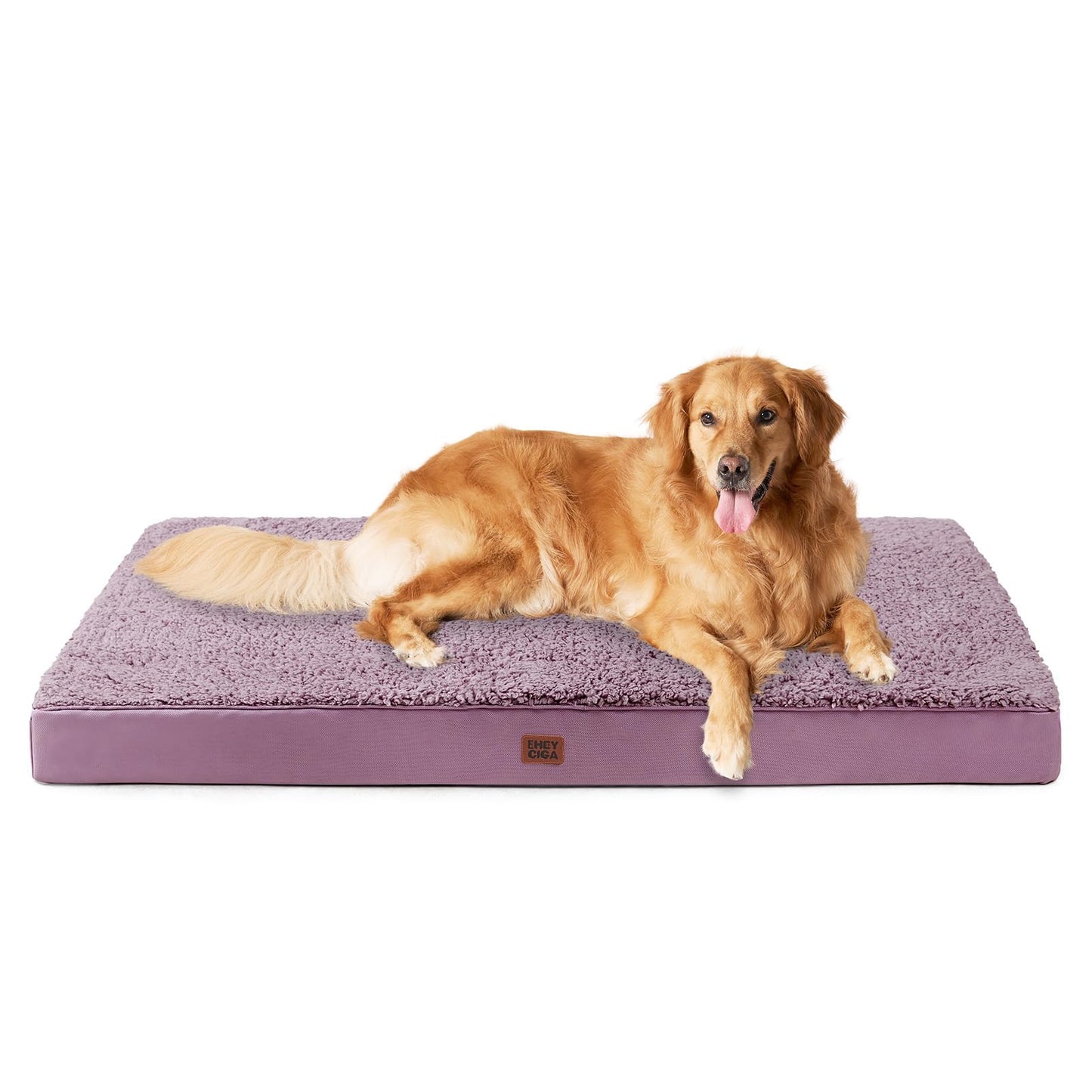 EHEYCIGA Orthopedic XL Dog Beds for Extra Large Dogs with Removable Washable Cover for Crate, Grey, 41x27