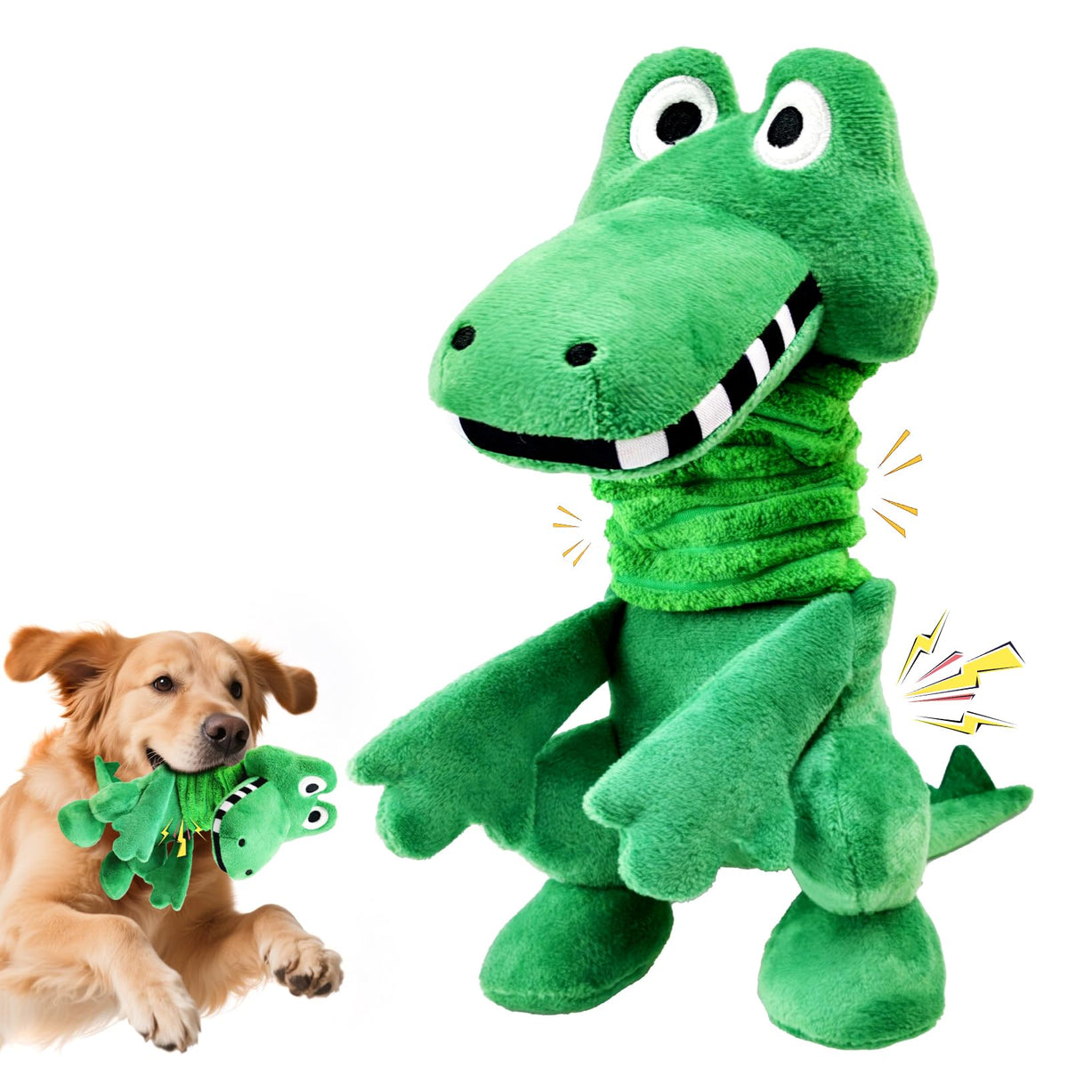 Fuufome Squeaky Plush Dog Toys, Soft Fabric Toys for Puppy, Small and Medium Dogs, Interactive Daily Companionship Training Reward Birthday Gift