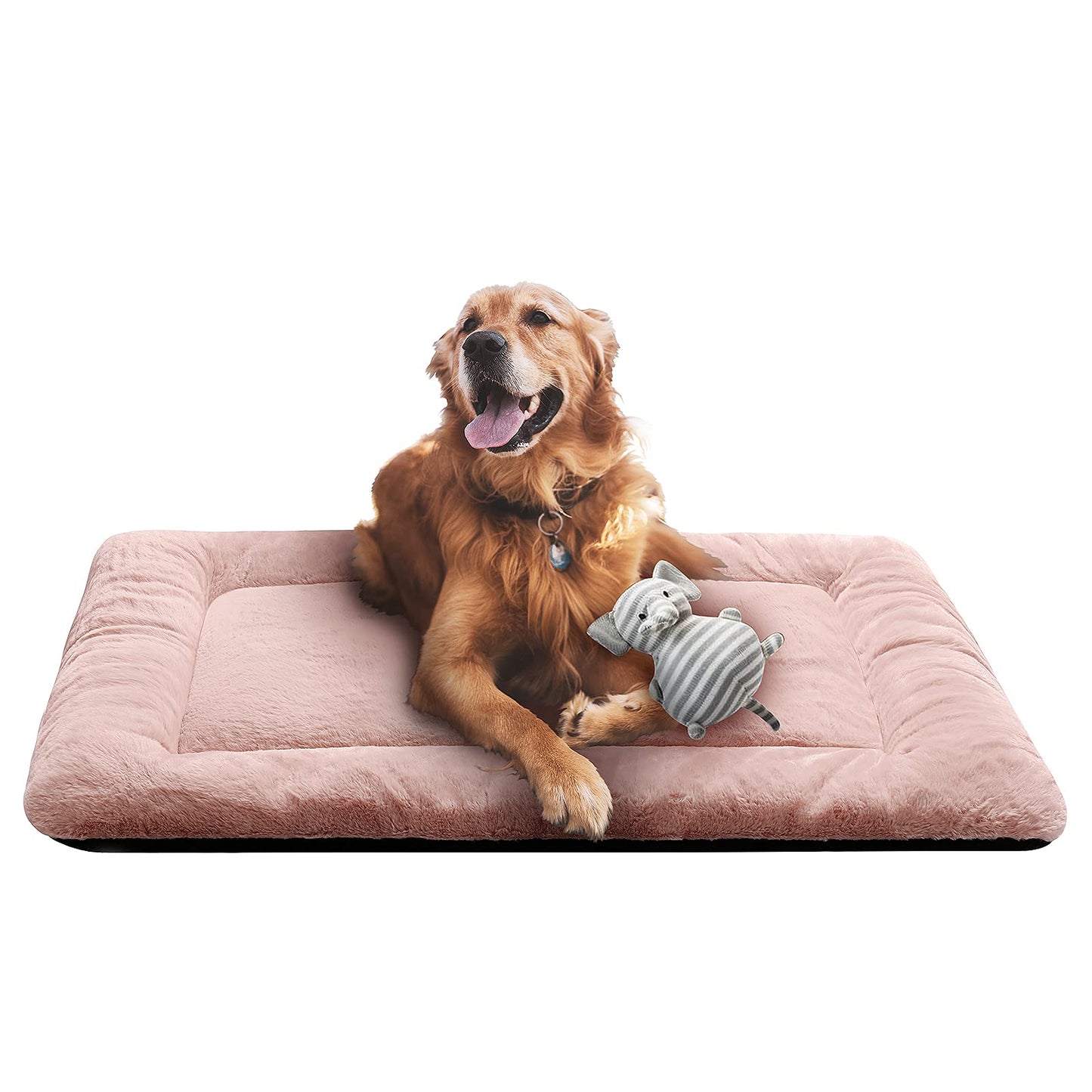 Dog Beds Crate Pad for Medium/Large Dogs Fit Metal,Ultra Soft, Washable & Anti-Slip Kennel Pad for Dogs Cozy Sleeping Mat,Gray 36inch
