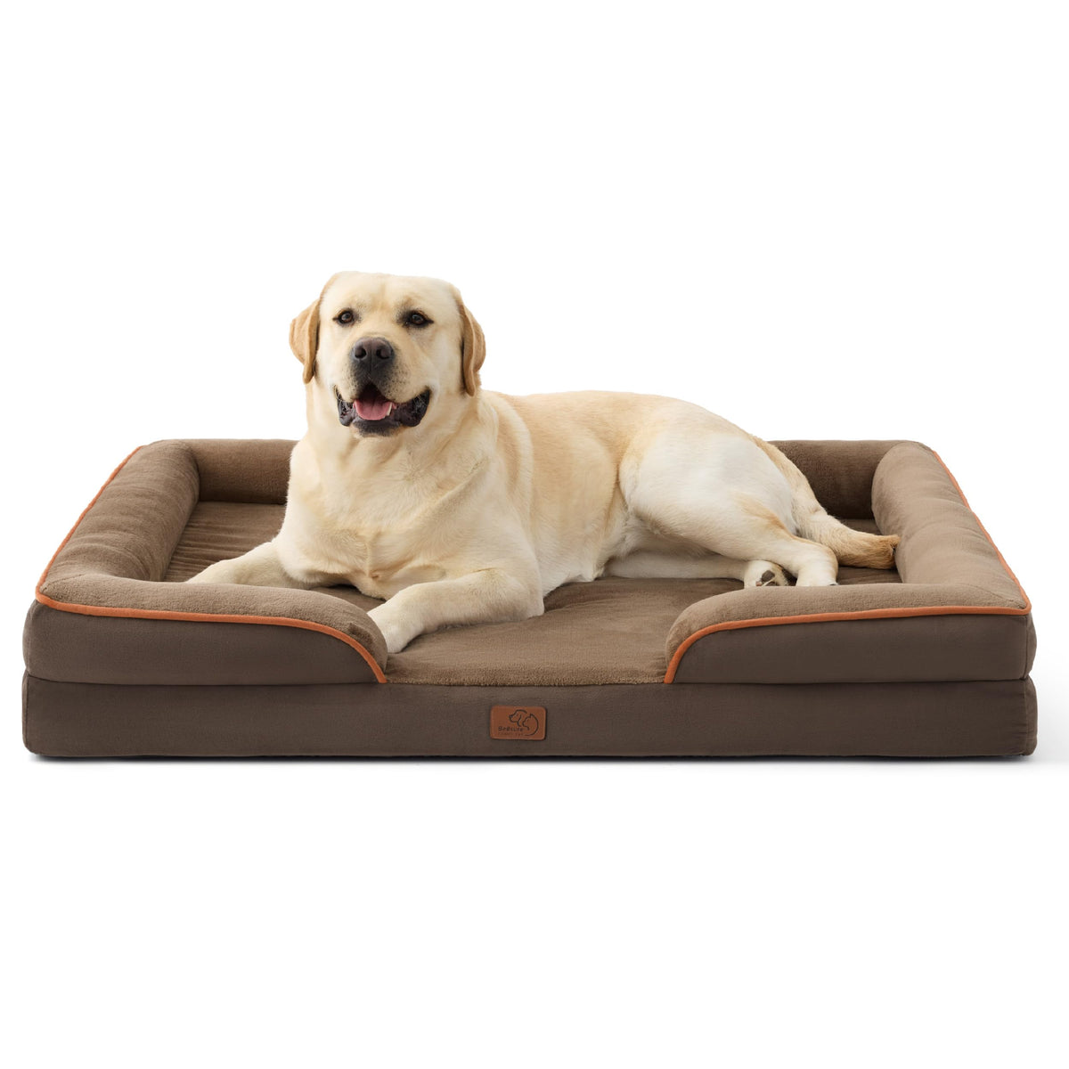 Bedsure Orthopedic Dog Beds Large Sized Dog - Washable Large Dog Cat Bed Waterproof, Comfort Dogs Couch Sofa with Washable Removable Cover, Pet Bed with Nonskid Bottom, Grey, 35"