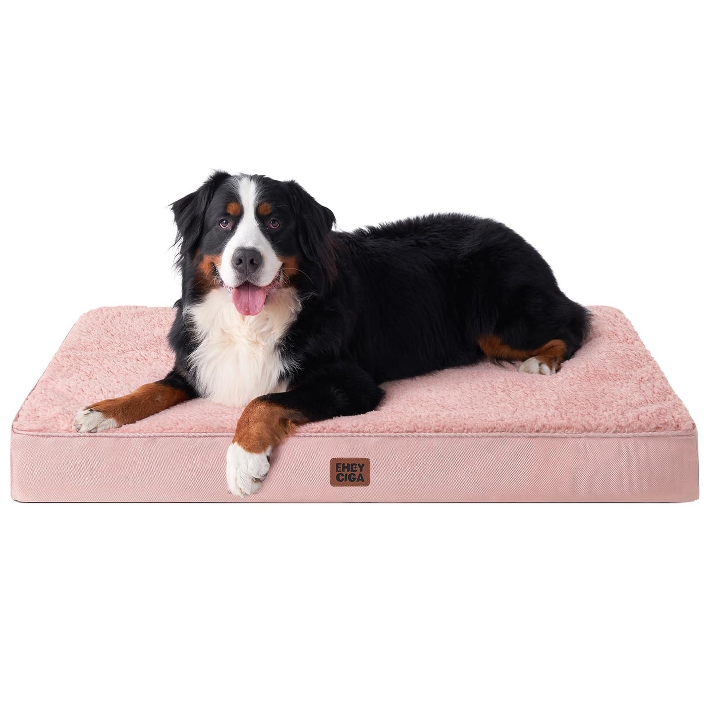 EHEYCIGA Orthopedic XL Dog Beds for Extra Large Dogs with Removable Washable Cover for Crate, Grey, 41x27