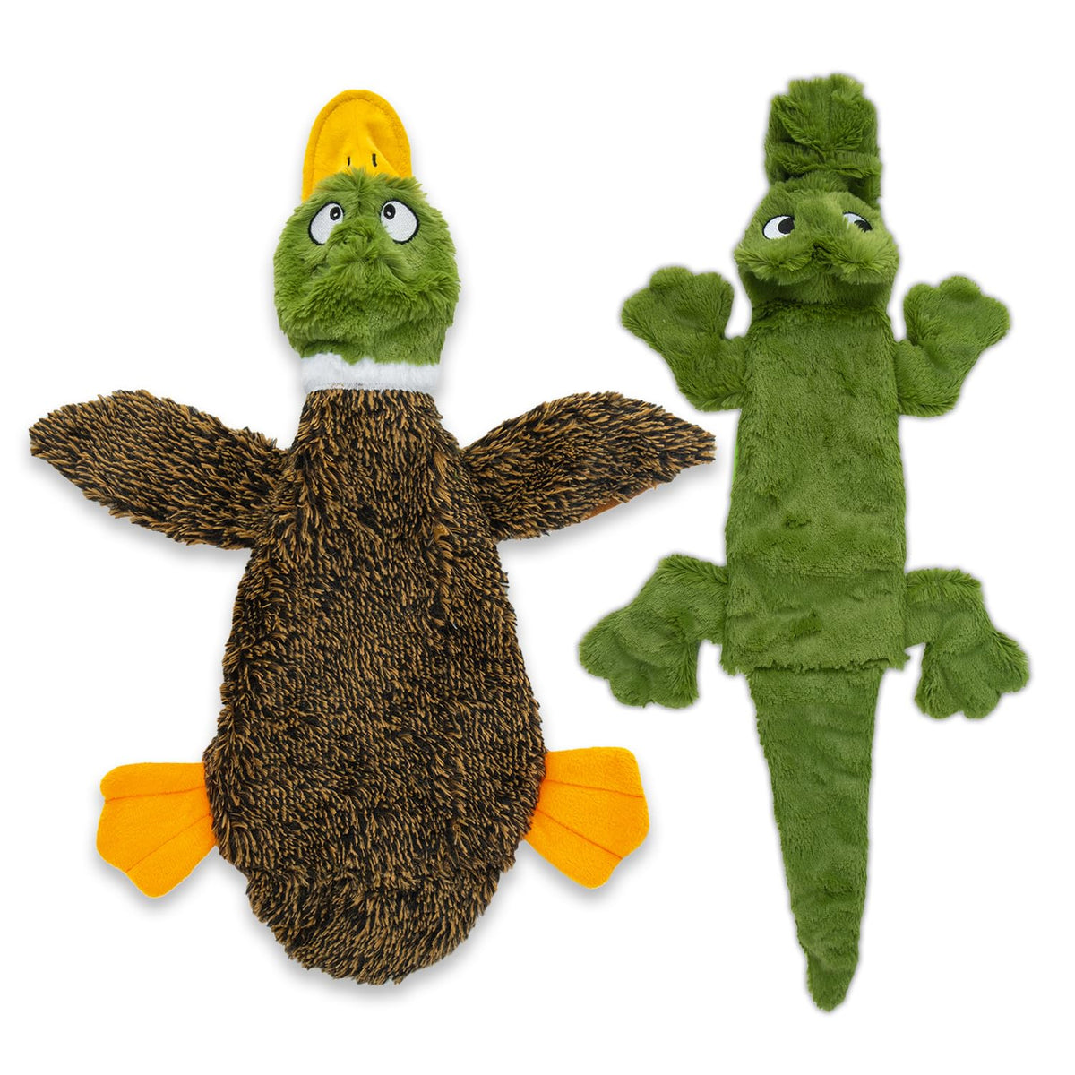 Best Pet Supplies Squeaky Dog Toys with Soft Durable Fabric for Small, Medium and Large Pets Interactive Toy for Indoor Play, Supports Active Biting and Play - 1Wild Duck, Small