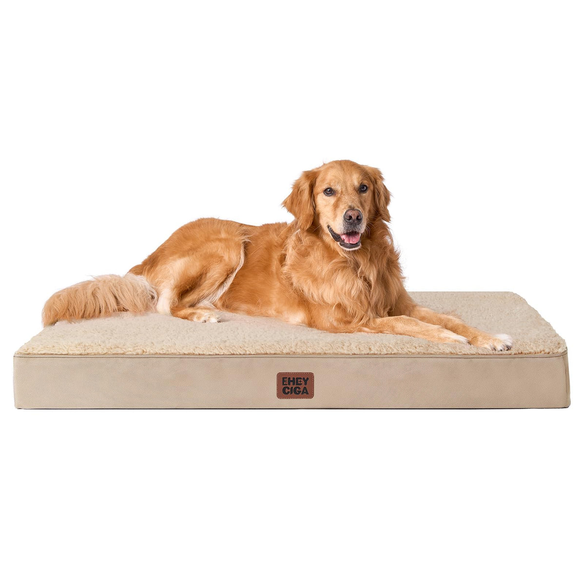 EHEYCIGA Orthopedic XL Dog Beds for Extra Large Dogs with Removable Washable Cover for Crate, Grey, 41x27