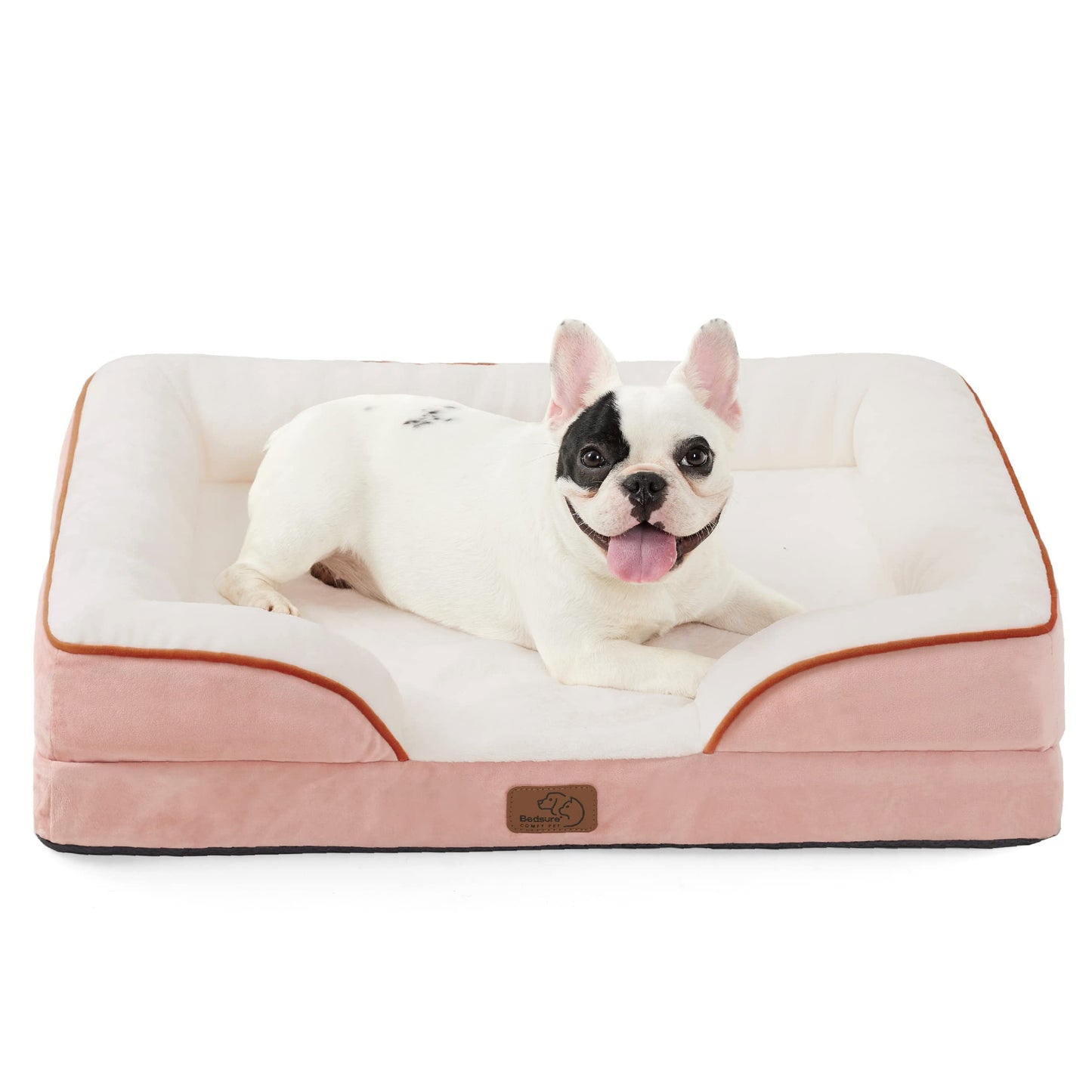Bedsure Orthopedic Dog Beds Large Sized Dog - Washable Large Dog Cat Bed Waterproof, Comfort Dogs Couch Sofa with Washable Removable Cover, Pet Bed with Nonskid Bottom, Grey, 35"