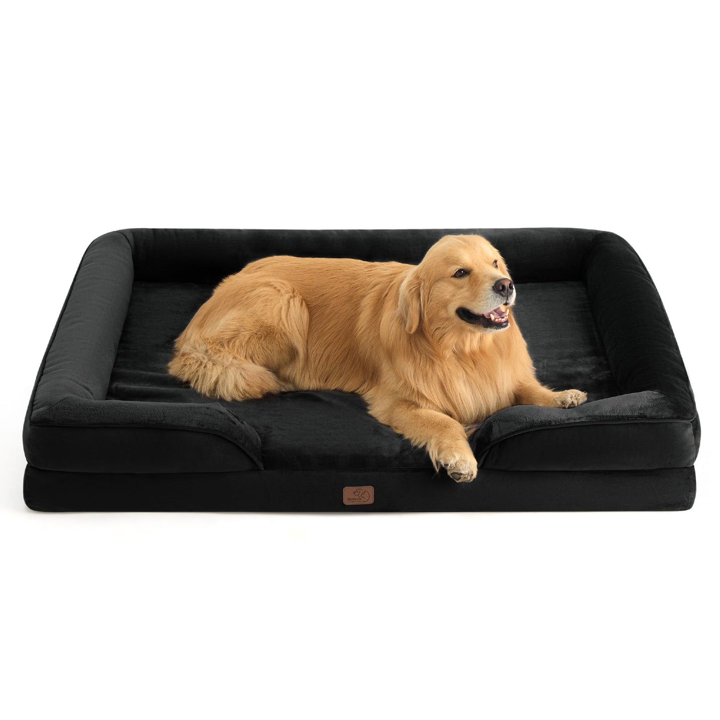 Bedsure Orthopedic Dog Beds Large Sized Dog - Washable Large Dog Cat Bed Waterproof, Comfort Dogs Couch Sofa with Washable Removable Cover, Pet Bed with Nonskid Bottom, Grey, 35"