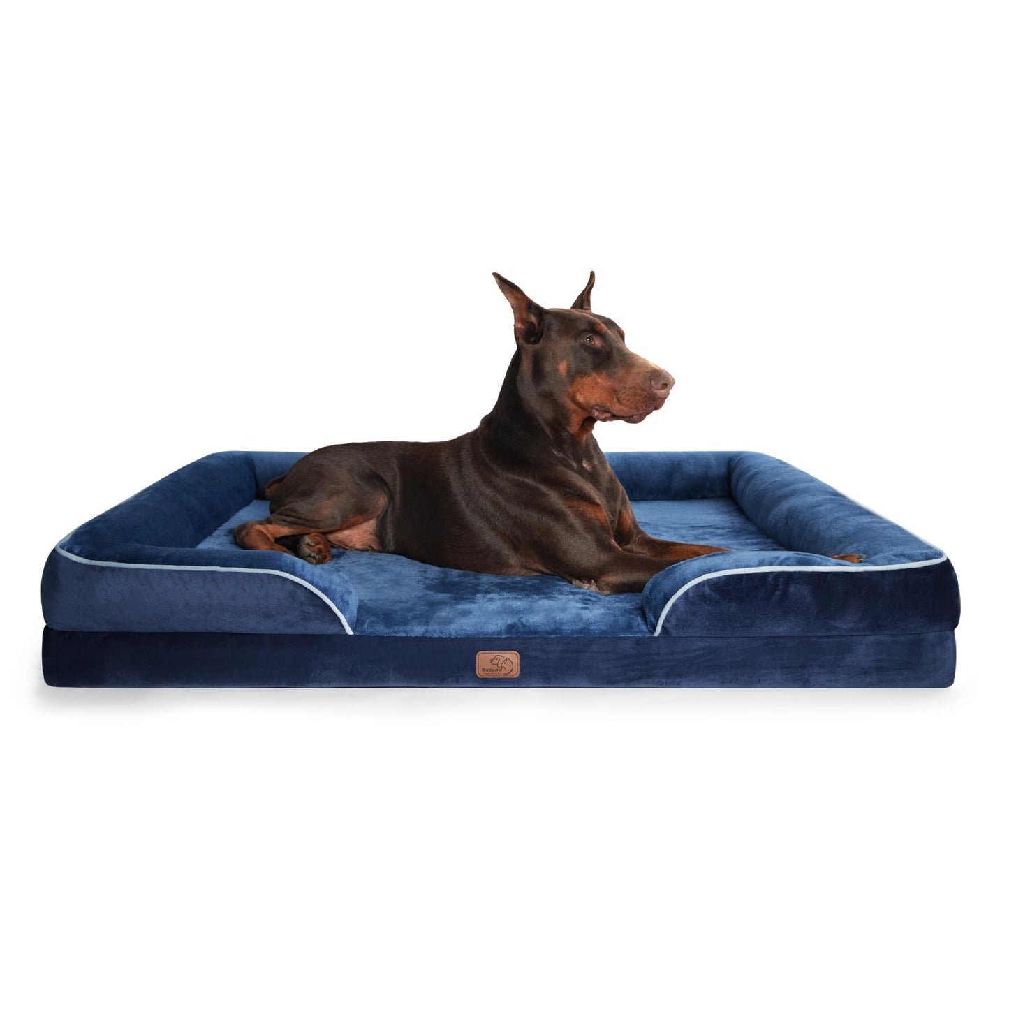 Bedsure Orthopedic Dog Bed Medium Size Dogs - Washable Small Medium Dog Cat Bed Waterproof, Comfort Cats Couch Sofa with Washable Removable Cover, Pets Bed with Nonskid Bottom, Grey, 28"