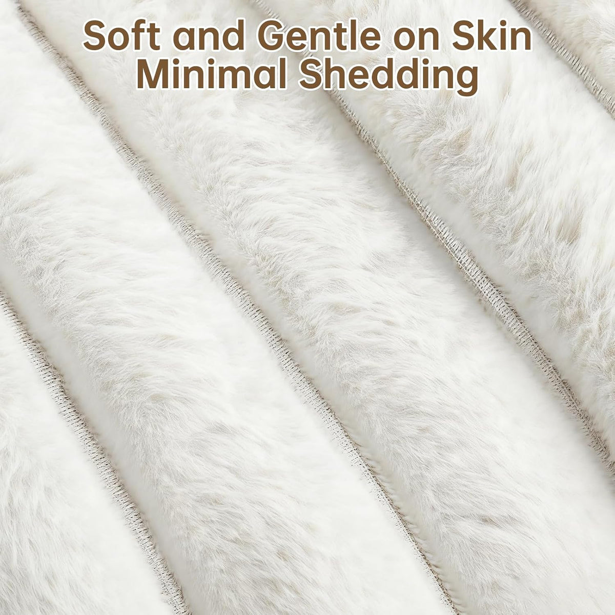 Donut Dog and Cat Bed, Luxurious Comfortable Faux Rabbit Fur Pet Beds, Round Anti-Anxiety Calming Puppy Kitten Bed with Anti-Slip Bottom for Small Medium Dogs & Cats(20", White)
