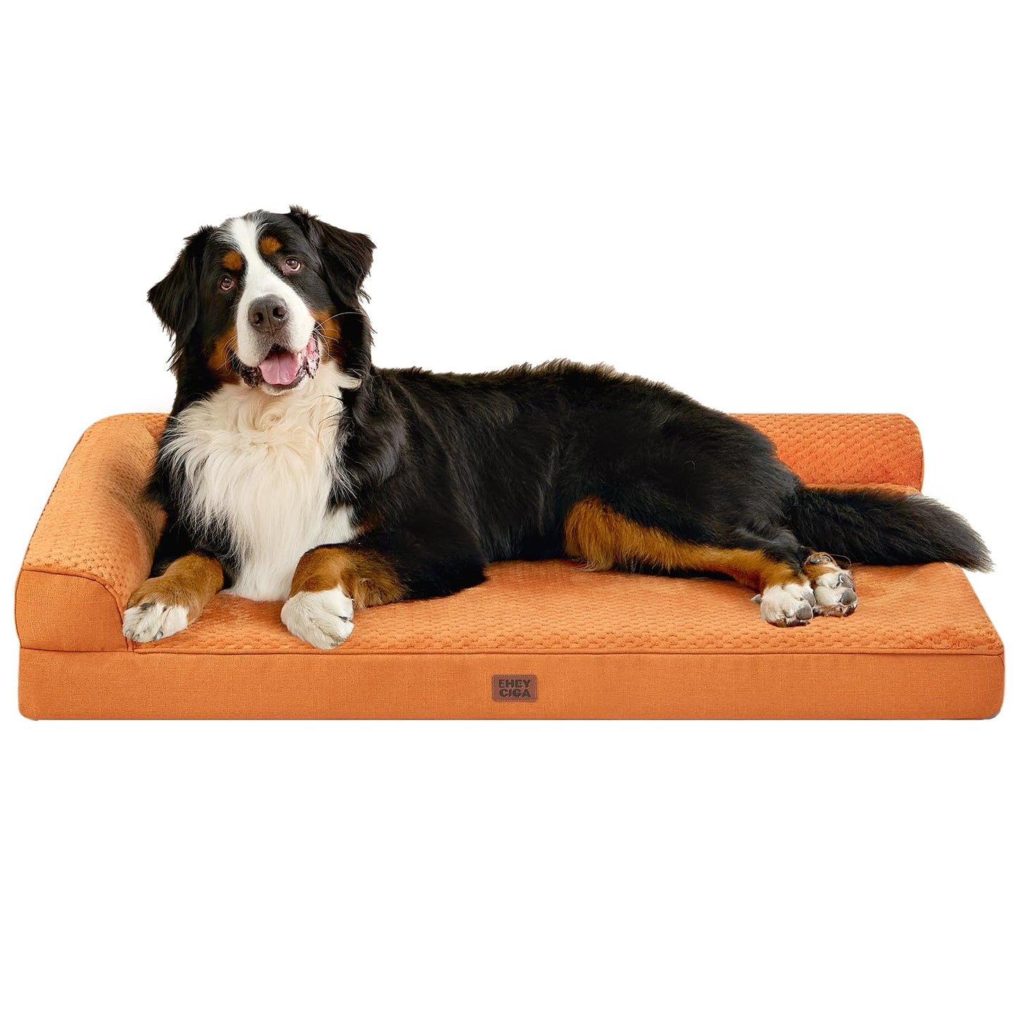 EHEYCIGA Orthopedic Dog Bed Medium Size Dogs, Memory Foam Dog Bed with Washable Removable Cover, Waterproof Pet Sofa Couch for Crate with Nonskid Bottom, 30x20x6, Grey