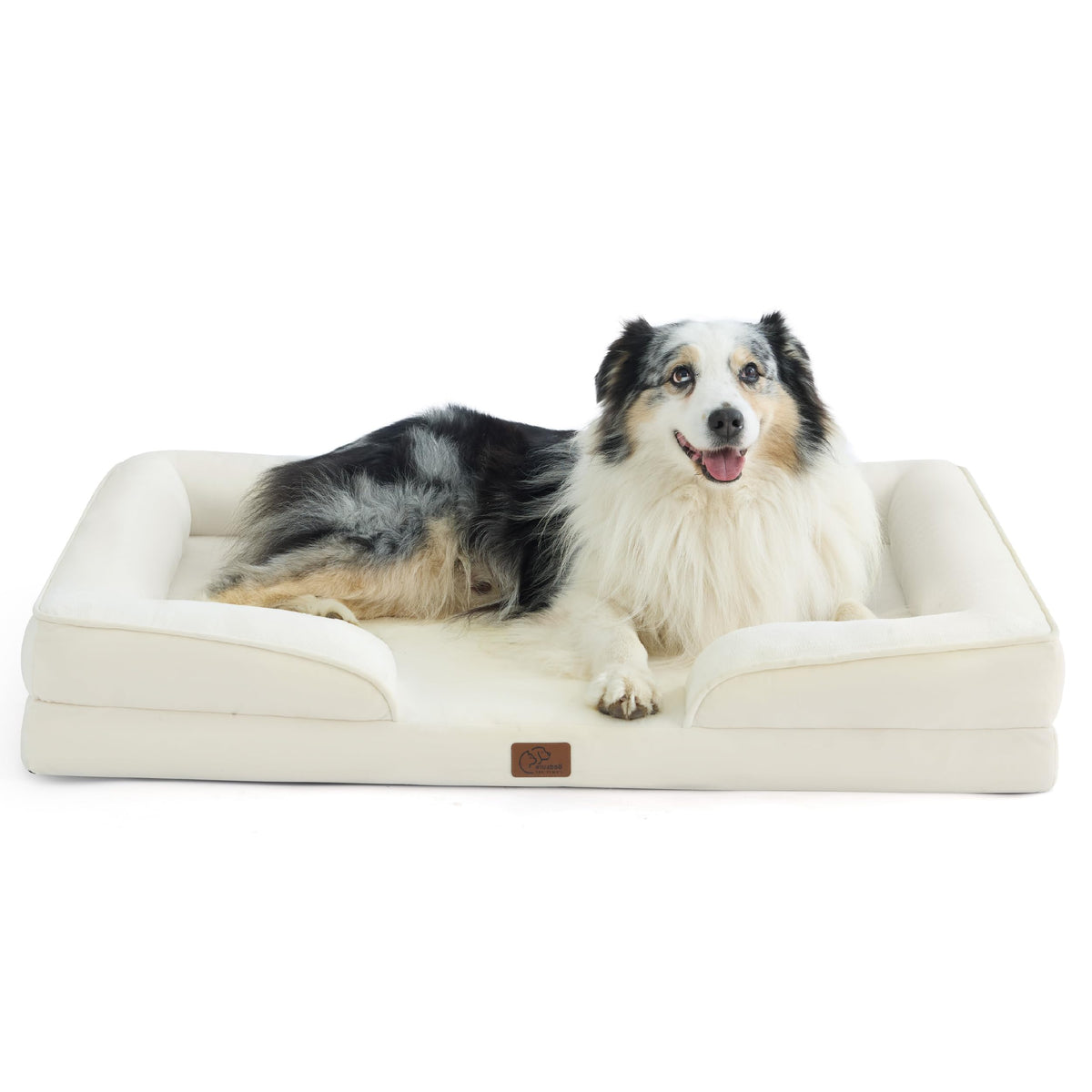Bedsure Orthopedic Dog Bed Medium Size Dogs - Washable Small Medium Dog Cat Bed Waterproof, Comfort Cats Couch Sofa with Washable Removable Cover, Pets Bed with Nonskid Bottom, Grey, 28"