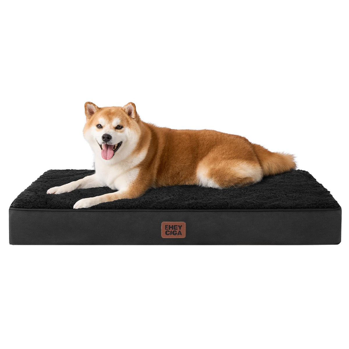 EHEYCIGA Orthopedic XL Dog Beds for Extra Large Dogs with Removable Washable Cover for Crate, Grey, 41x27