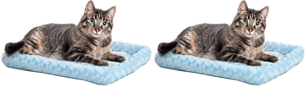 MidWest Homes for Pets QuietTime XXS Dog Bed – Cinnamon Faux Fur Bolster, Ultra-Soft and Machine Washable, Fits 18-Inch Crates and Carriers, for Small Dogs and Cats