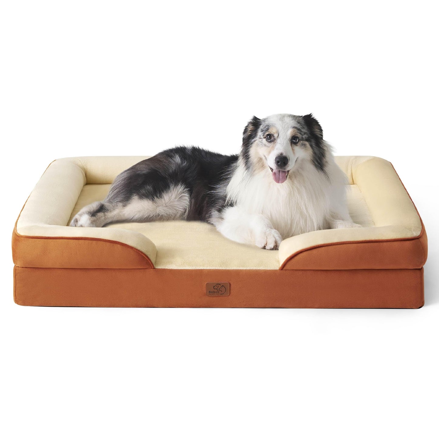Bedsure Orthopedic Dog Bed Medium Size Dogs - Washable Small Medium Dog Cat Bed Waterproof, Comfort Cats Couch Sofa with Washable Removable Cover, Pets Bed with Nonskid Bottom, Grey, 28"