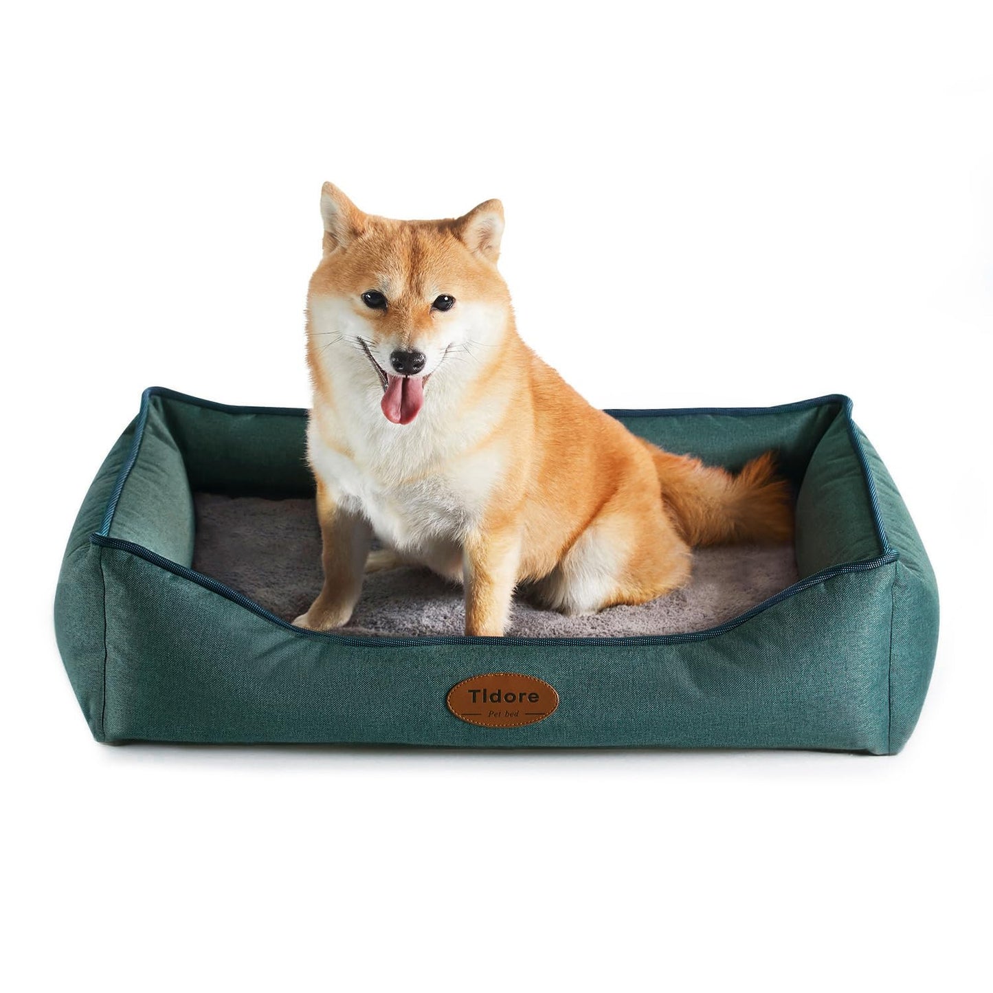 Tidore Orthopedic Dog Bed Medium Size Dog, Durable Egg Crate Foam Sofa Dog Bed with Washable Removable Cover, Waterproof Lining, Pet Beds for Medium Dogs, Navy