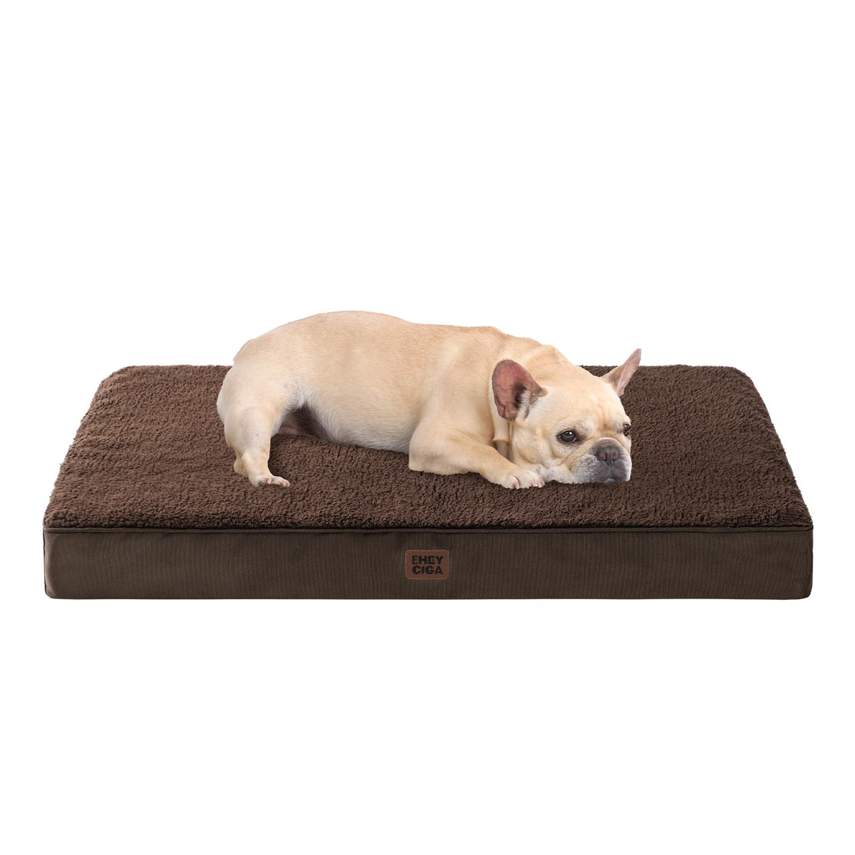EHEYCIGA Orthopedic XL Dog Beds for Extra Large Dogs with Removable Washable Cover for Crate, Grey, 41x27