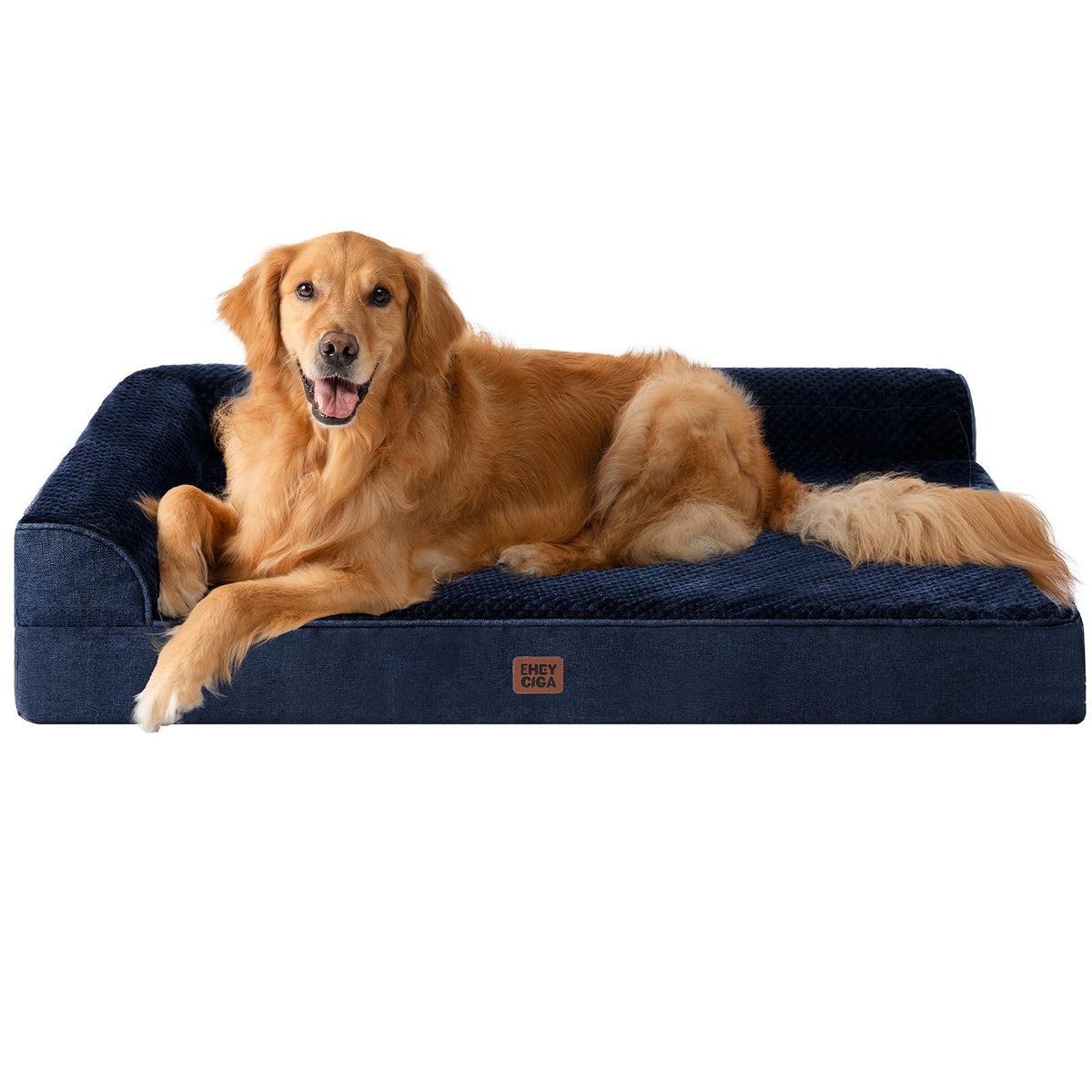 EHEYCIGA Orthopedic Dog Bed Medium Size Dogs, Memory Foam Dog Bed with Washable Removable Cover, Waterproof Pet Sofa Couch for Crate with Nonskid Bottom, 30x20x6, Grey