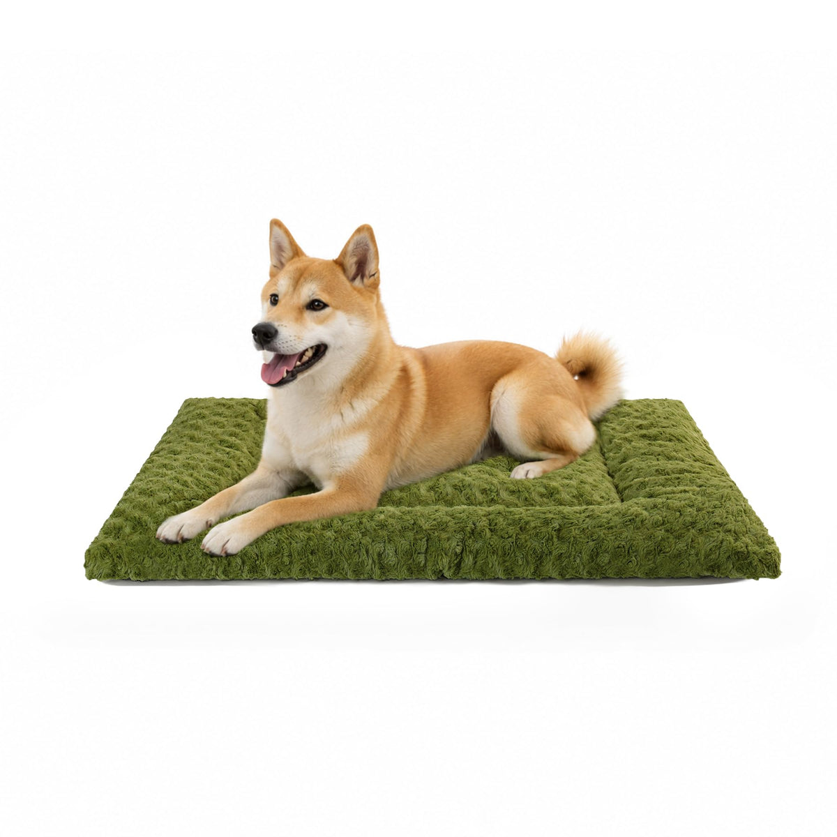 Washable Dog Bed Mat Ultra Soft Dog Crate Pad Comfy Fluffy Pet Kennel Beds Sleeping Mattress for Large Jumbo Medium Small Dogs Grey