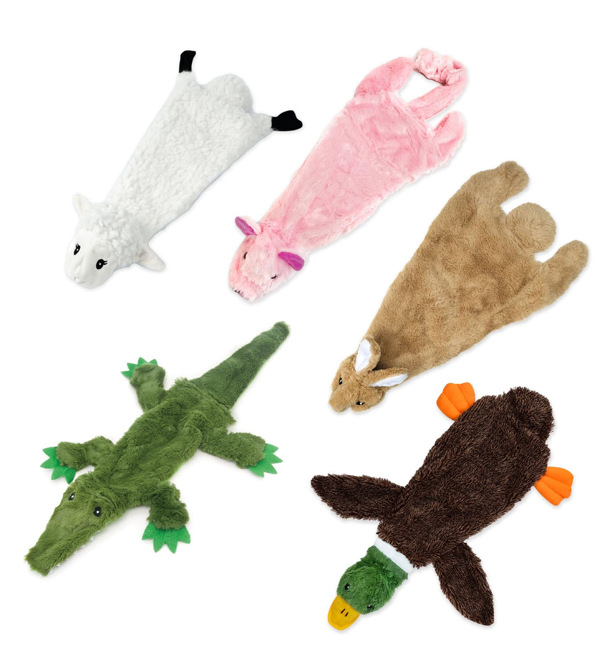 Best Pet Supplies Squeaky Dog Toys with Soft Durable Fabric for Small, Medium and Large Pets Interactive Toy for Indoor Play, Supports Active Biting and Play - 1Wild Duck, Small