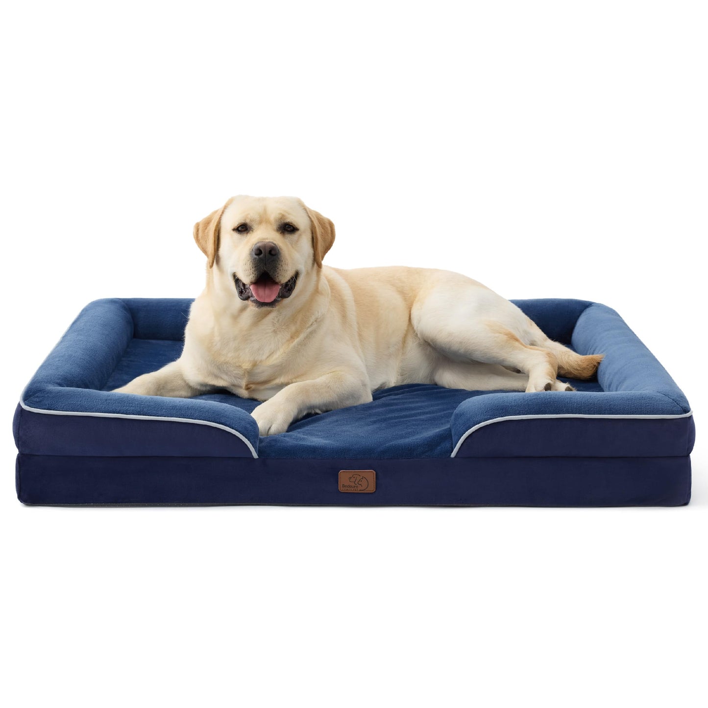 Bedsure Orthopedic Dog Bed Medium Size Dogs - Washable Small Medium Dog Cat Bed Waterproof, Comfort Cats Couch Sofa with Washable Removable Cover, Pets Bed with Nonskid Bottom, Grey, 28"