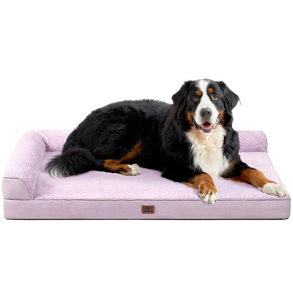 EHEYCIGA Orthopedic Dog Bed Medium Size Dogs, Memory Foam Dog Bed with Washable Removable Cover, Waterproof Pet Sofa Couch for Crate with Nonskid Bottom, 30x20x6, Grey