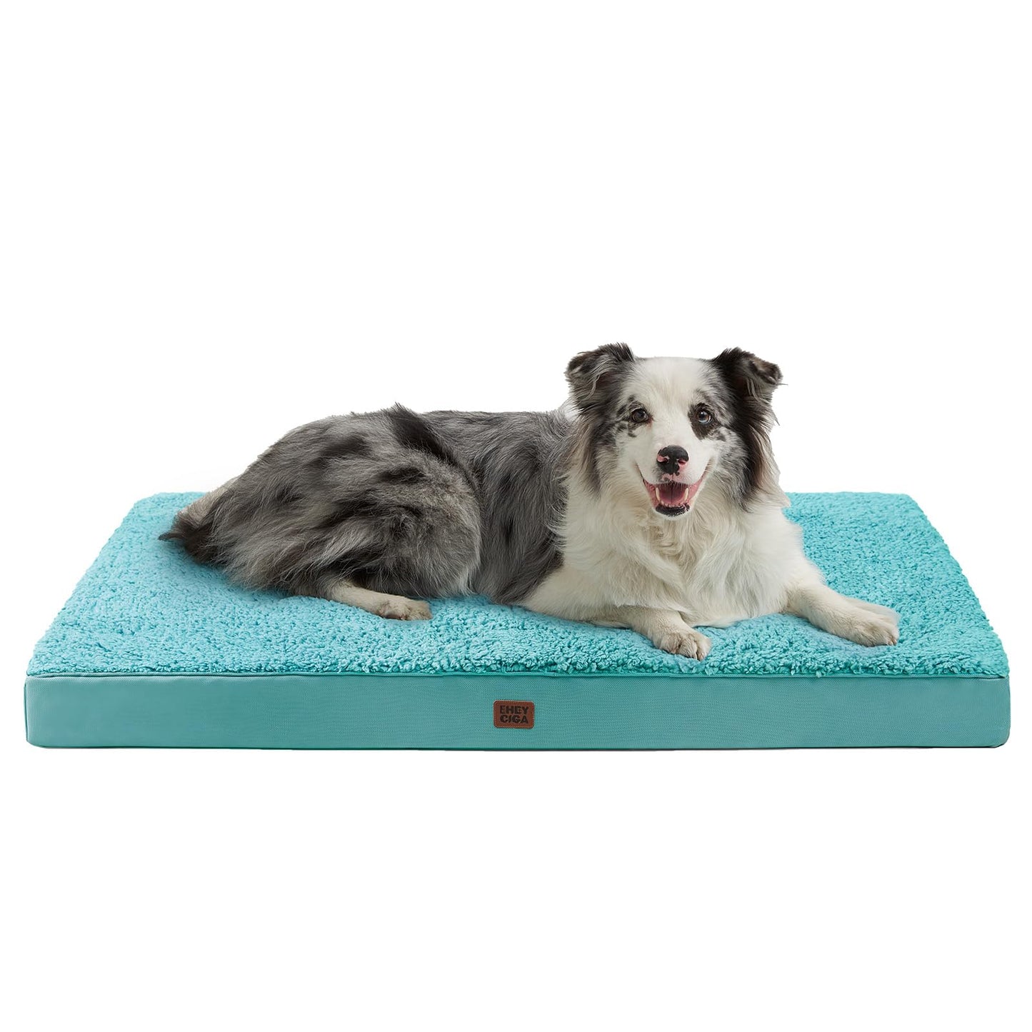 EHEYCIGA Orthopedic XL Dog Beds for Extra Large Dogs with Removable Washable Cover for Crate, Grey, 41x27