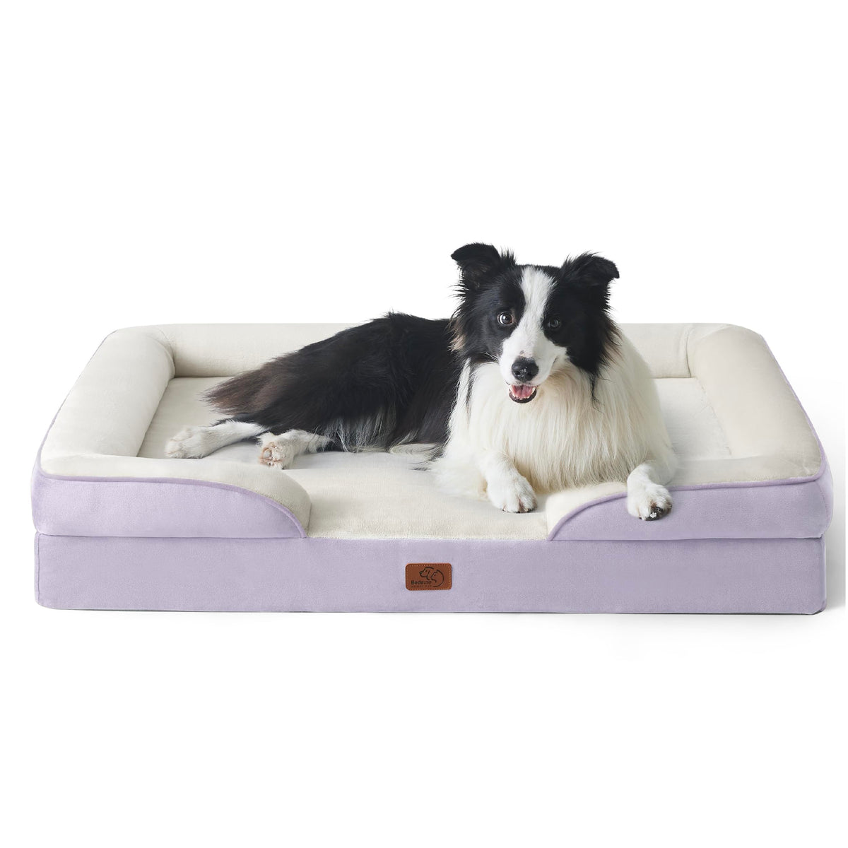 Bedsure Orthopedic Dog Bed Medium Size Dogs - Washable Small Medium Dog Cat Bed Waterproof, Comfort Cats Couch Sofa with Washable Removable Cover, Pets Bed with Nonskid Bottom, Grey, 28"