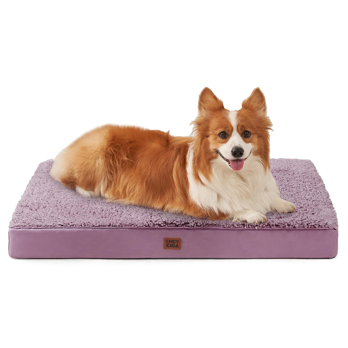 EHEYCIGA Orthopedic XL Dog Beds for Extra Large Dogs with Removable Washable Cover for Crate, Grey, 41x27