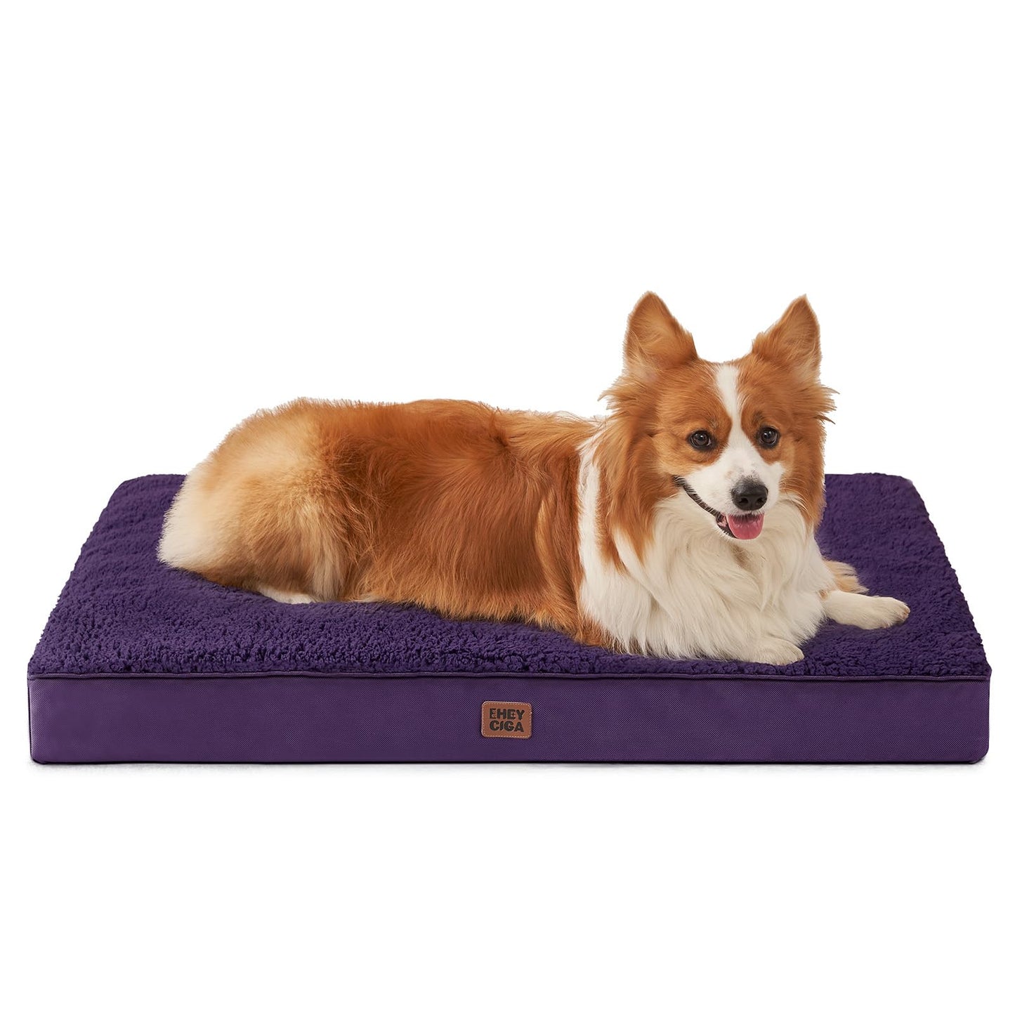 EHEYCIGA Orthopedic XL Dog Beds for Extra Large Dogs with Removable Washable Cover for Crate, Grey, 41x27