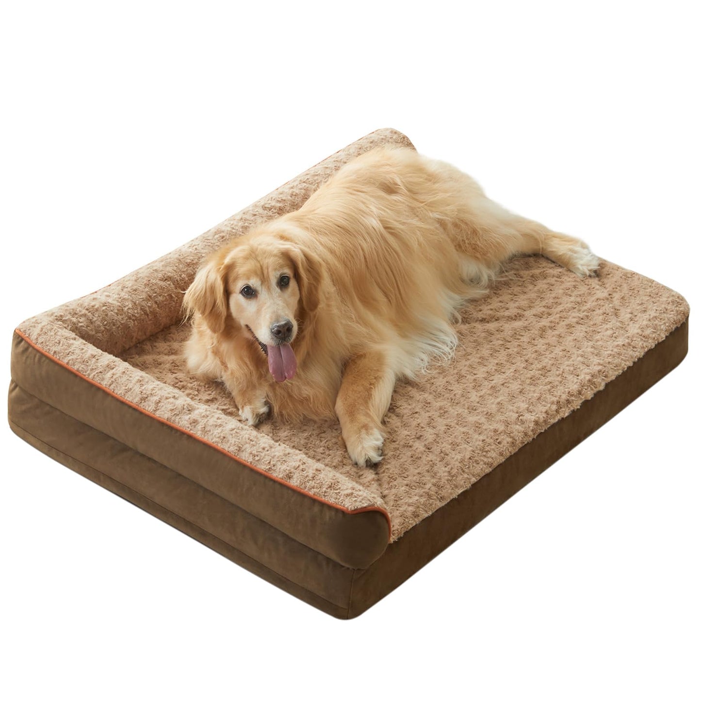 BFPETHOME Orthopedic Dog Beds for Large Dogs-Waterproof Sofa Dog Bed with Removable Washable Cover, Big Pet Bed with Waterproof Lining and Nonskid Bottom,Pet Bed for Large Dogs