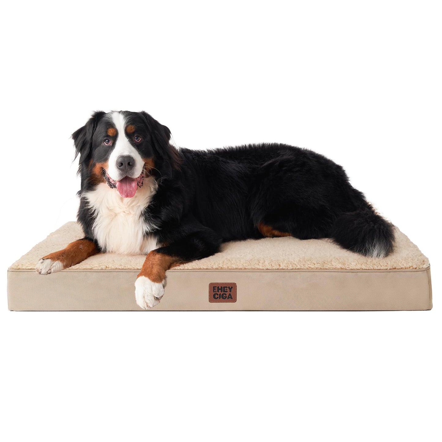 EHEYCIGA Orthopedic XL Dog Beds for Extra Large Dogs with Removable Washable Cover for Crate, Grey, 41x27