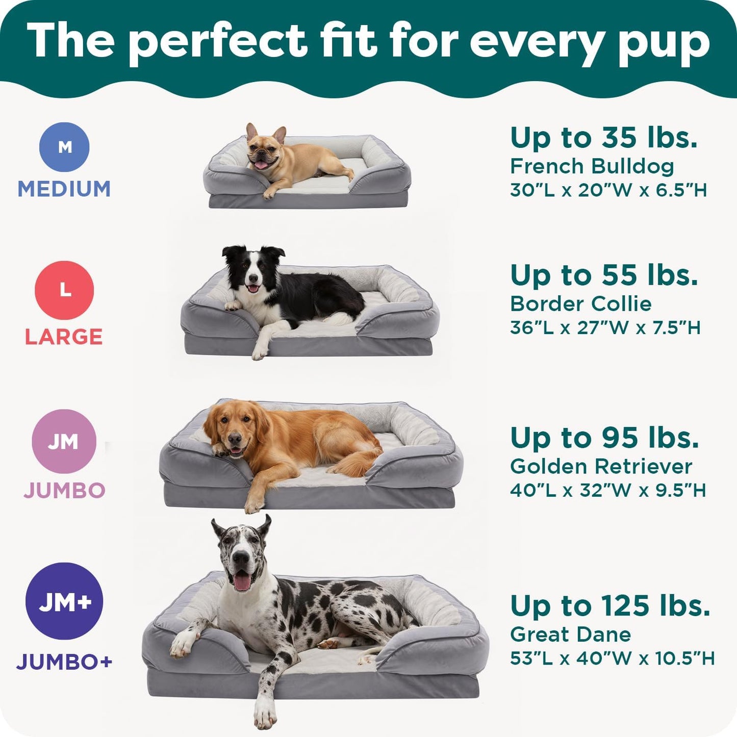 FurHaven Cooling Gel Dog Bed for Large Dogs, Perfect Comfort Sofa Bed, Cool Gel-Top Foam & Solid Orthopedic Foam Base for Joint Support, Removable Washable Cover, Jumbo XL, Plush & Velvet, Brownstone