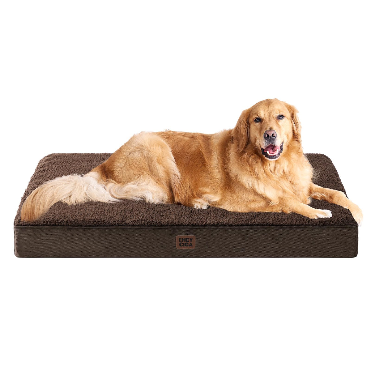 EHEYCIGA Orthopedic XL Dog Beds for Extra Large Dogs with Removable Washable Cover for Crate, Grey, 41x27