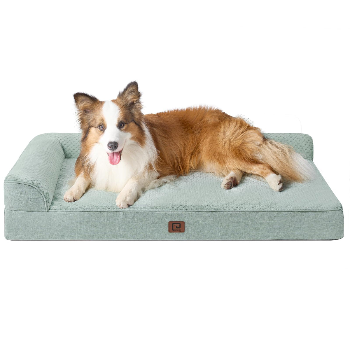 EHEYCIGA Orthopedic Dog Bed Medium Size Dogs, Memory Foam Dog Bed with Washable Removable Cover, Waterproof Pet Sofa Couch for Crate with Nonskid Bottom, 30x20x6, Grey