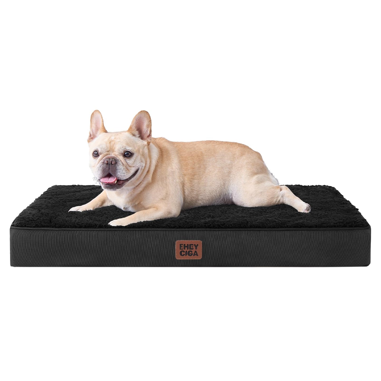 EHEYCIGA Orthopedic XL Dog Beds for Extra Large Dogs with Removable Washable Cover for Crate, Grey, 41x27