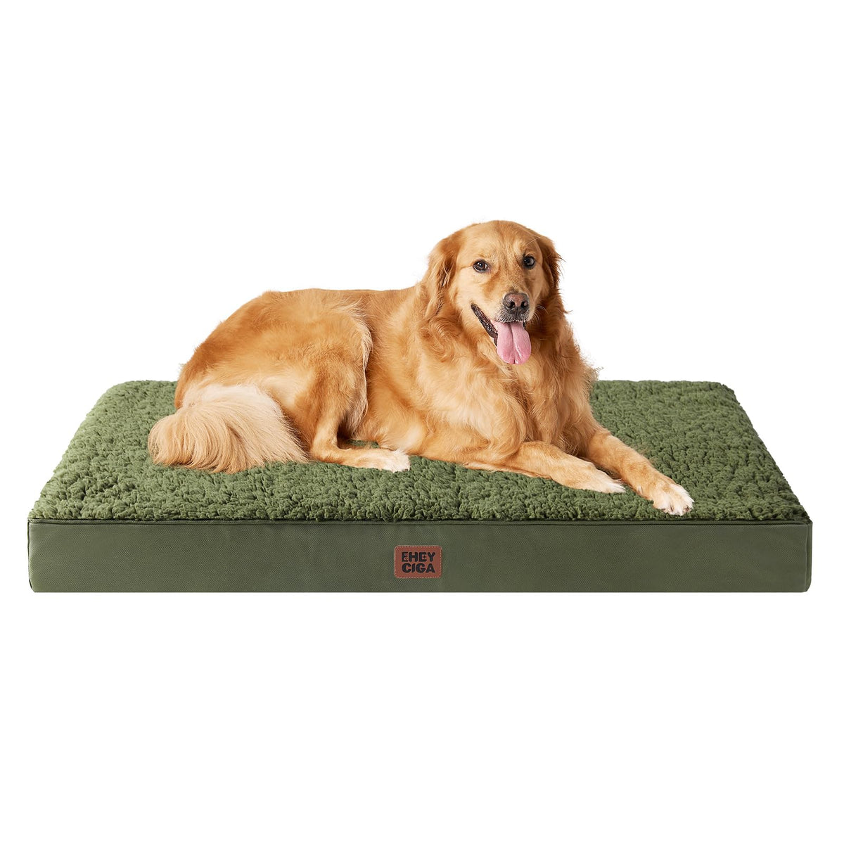 EHEYCIGA Orthopedic XL Dog Beds for Extra Large Dogs with Removable Washable Cover for Crate, Grey, 41x27