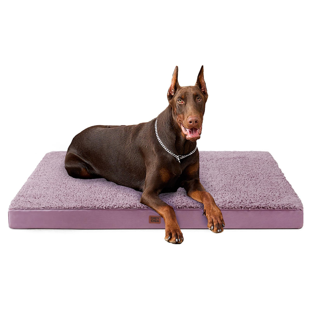 EHEYCIGA Orthopedic XL Dog Beds for Extra Large Dogs with Removable Washable Cover for Crate, Grey, 41x27