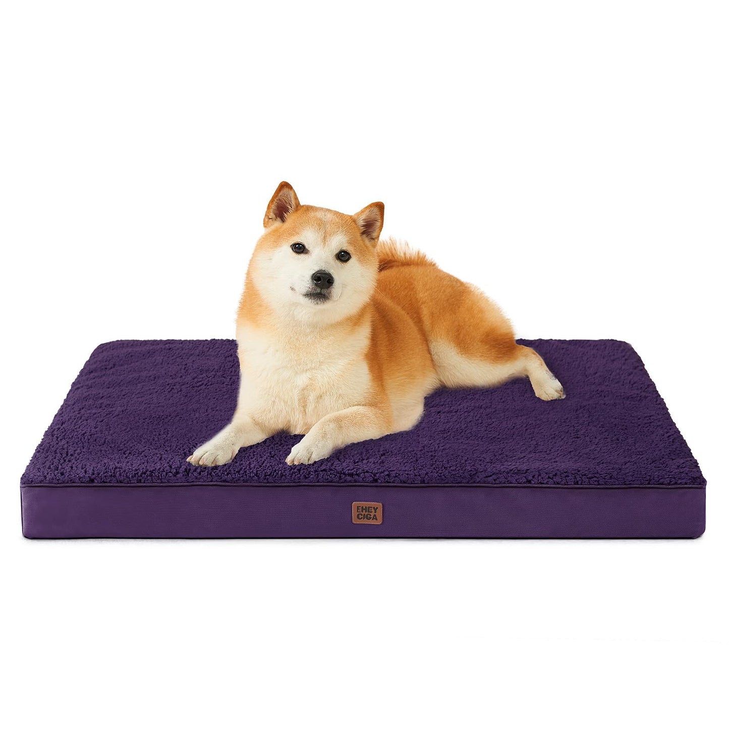 EHEYCIGA Orthopedic XL Dog Beds for Extra Large Dogs with Removable Washable Cover for Crate, Grey, 41x27