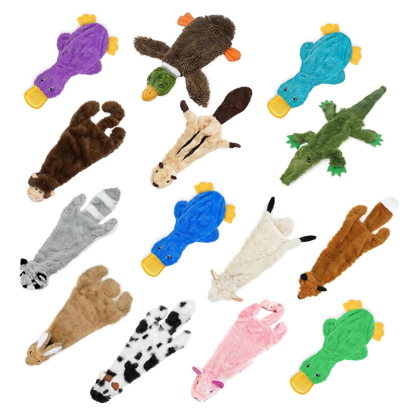 Best Pet Supplies Interactive Squeaky Dog Chew Toy, Ideal Dog Toys for Chewers, Small, Medium & Large Dogs, and Fetch Lovers - Crinkle Chicken (Brown), Large