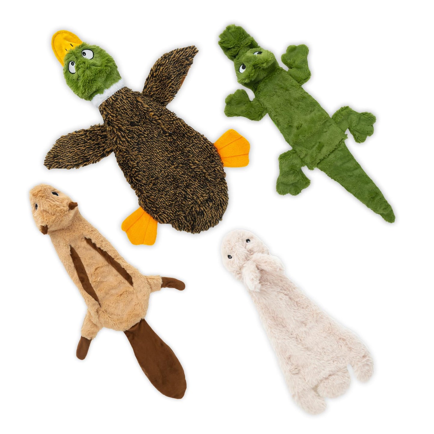 Best Pet Supplies Squeaky Dog Toys with Soft Durable Fabric for Small, Medium and Large Pets Interactive Toy for Indoor Play, Supports Active Biting and Play - 1Wild Duck, Small