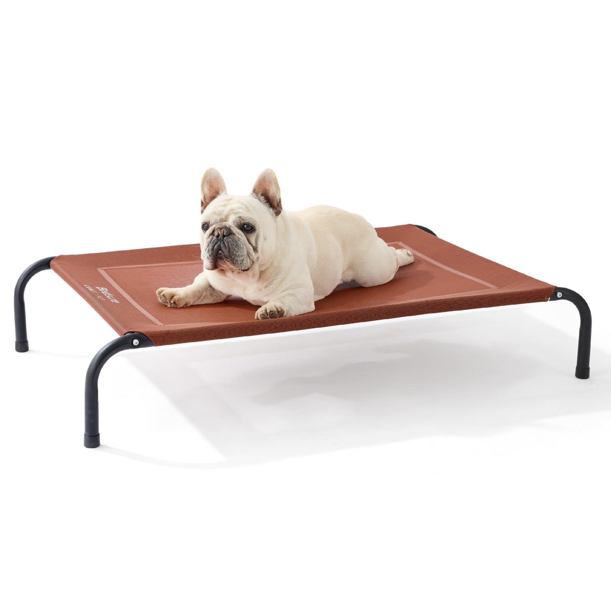 Bedsure Outdoor Elevated Cooling Dog Bed Large Sized Dog, 49in Grey | Portable raised camping pet cot hammock,Breathable Teslin mesh,Weather resistant,For large pets up to 85 lbs,Easy to assemble