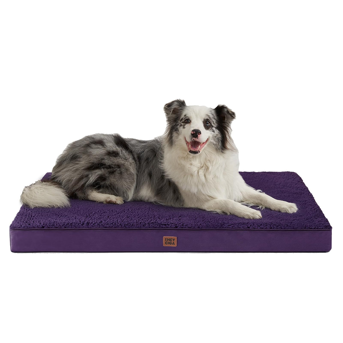 EHEYCIGA Orthopedic XL Dog Beds for Extra Large Dogs with Removable Washable Cover for Crate, Grey, 41x27