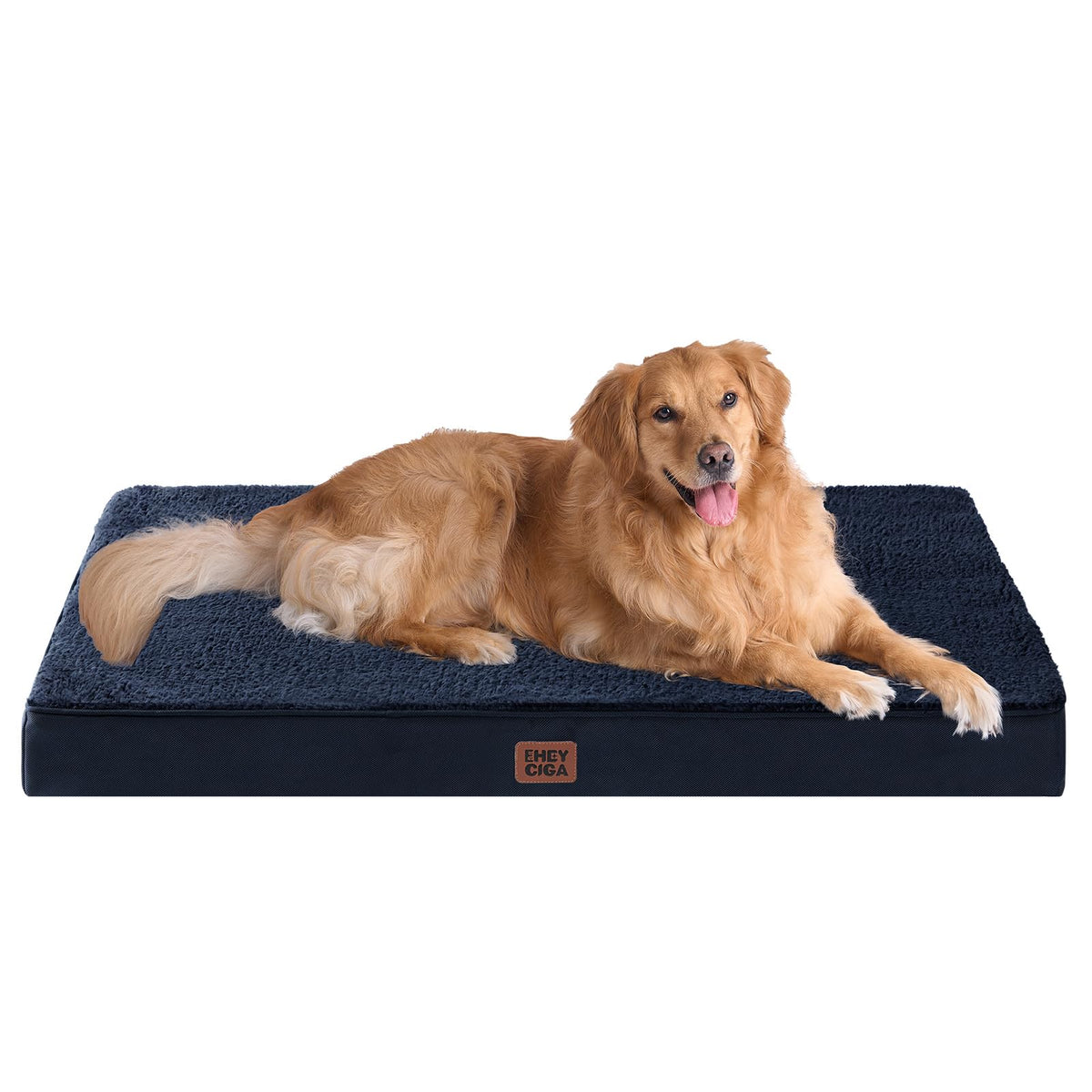 EHEYCIGA Orthopedic XL Dog Beds for Extra Large Dogs with Removable Washable Cover for Crate, Grey, 41x27