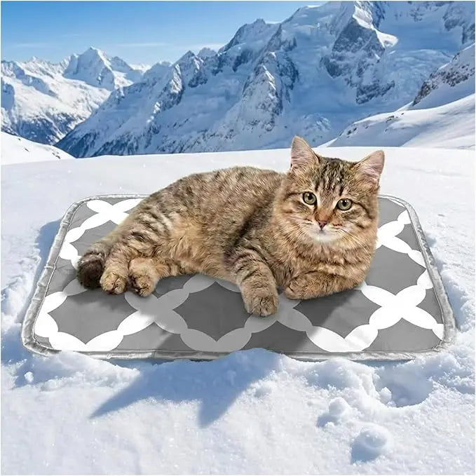 furrybaby Dog Cooling Mat for Large Dogs, 30"x20" Self Cooling Pet Cooling Mat for Dogs & Cats, QMAX>0.5, Thickened Cool Fiber, Cooling pad for Dog Bed, Durable Portable Indoor/Outdoor Summer,Blue
