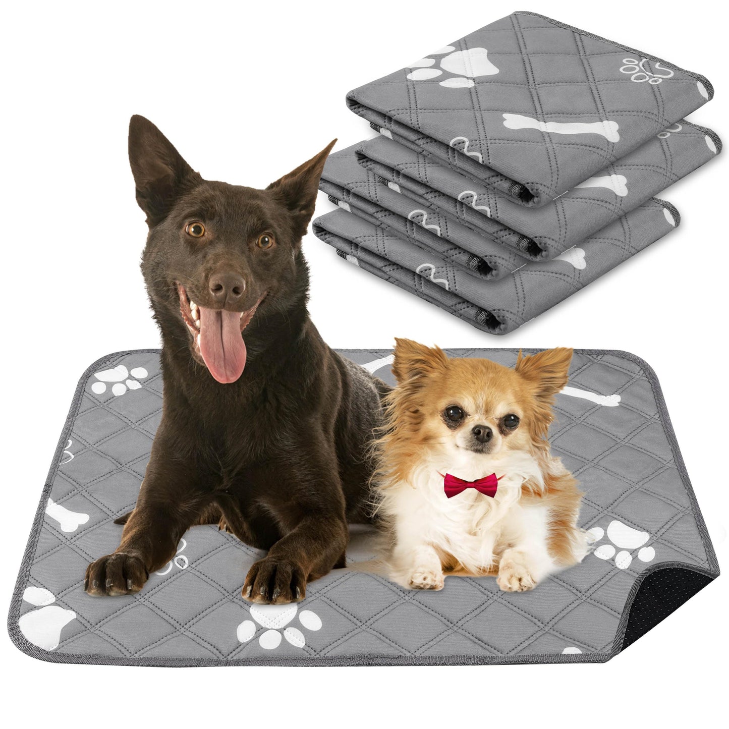 PatiencET Dog Cooling Mat, 22 x 28 in No-Gel Cooling Pad for Small Dogs, Puppies and Cats, Cool Touch Nylon Pet Mat, Washable Summer Dog Mat for Crate, Floor, Sofa, Car, Blue
