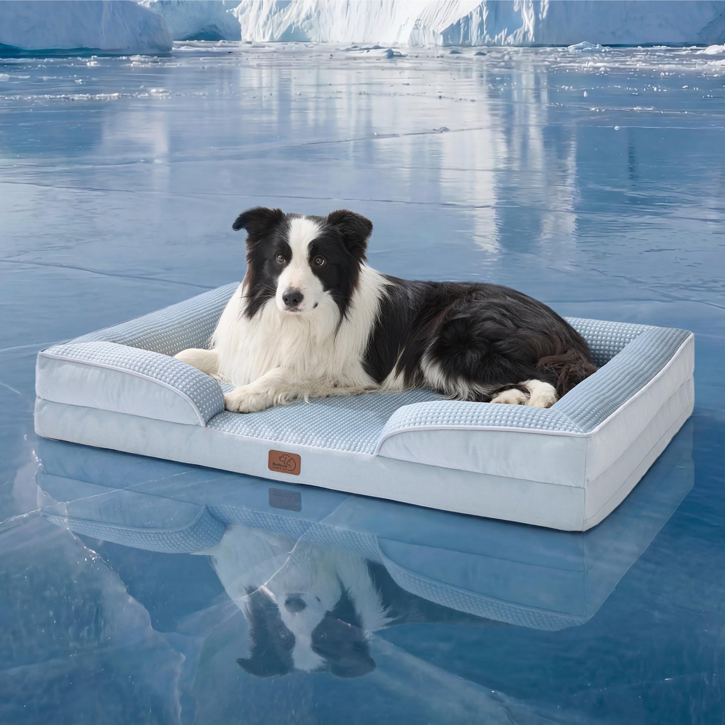 Bedsure Orthopedic Dog Beds Large Sized Dog - Washable Large Dog Cat Bed Waterproof, Comfort Dogs Couch Sofa with Washable Removable Cover, Pet Bed with Nonskid Bottom, Grey, 35"