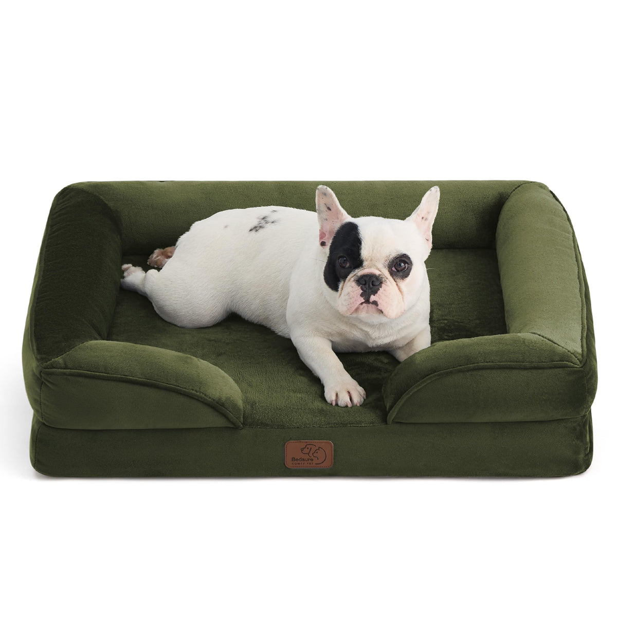 Bedsure Orthopedic Dog Beds Large Sized Dog - Washable Large Dog Cat Bed Waterproof, Comfort Dogs Couch Sofa with Washable Removable Cover, Pet Bed with Nonskid Bottom, Grey, 35"